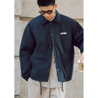 Batterup日系复古防风宽松棉衣