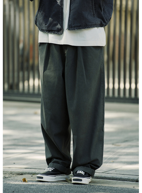 Batterup25秋冬新款工装休闲裤破坏复古宽松百搭伐木长裤男潮牌