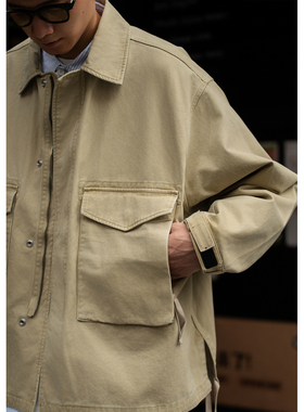 Batterup26春季新款上衣日系宽松M65水洗休闲工装夹克外套男潮牌