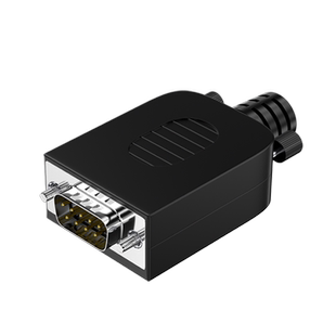 帝特RS232串口头免焊485插头免焊接头DB9针串口免焊头COM口232