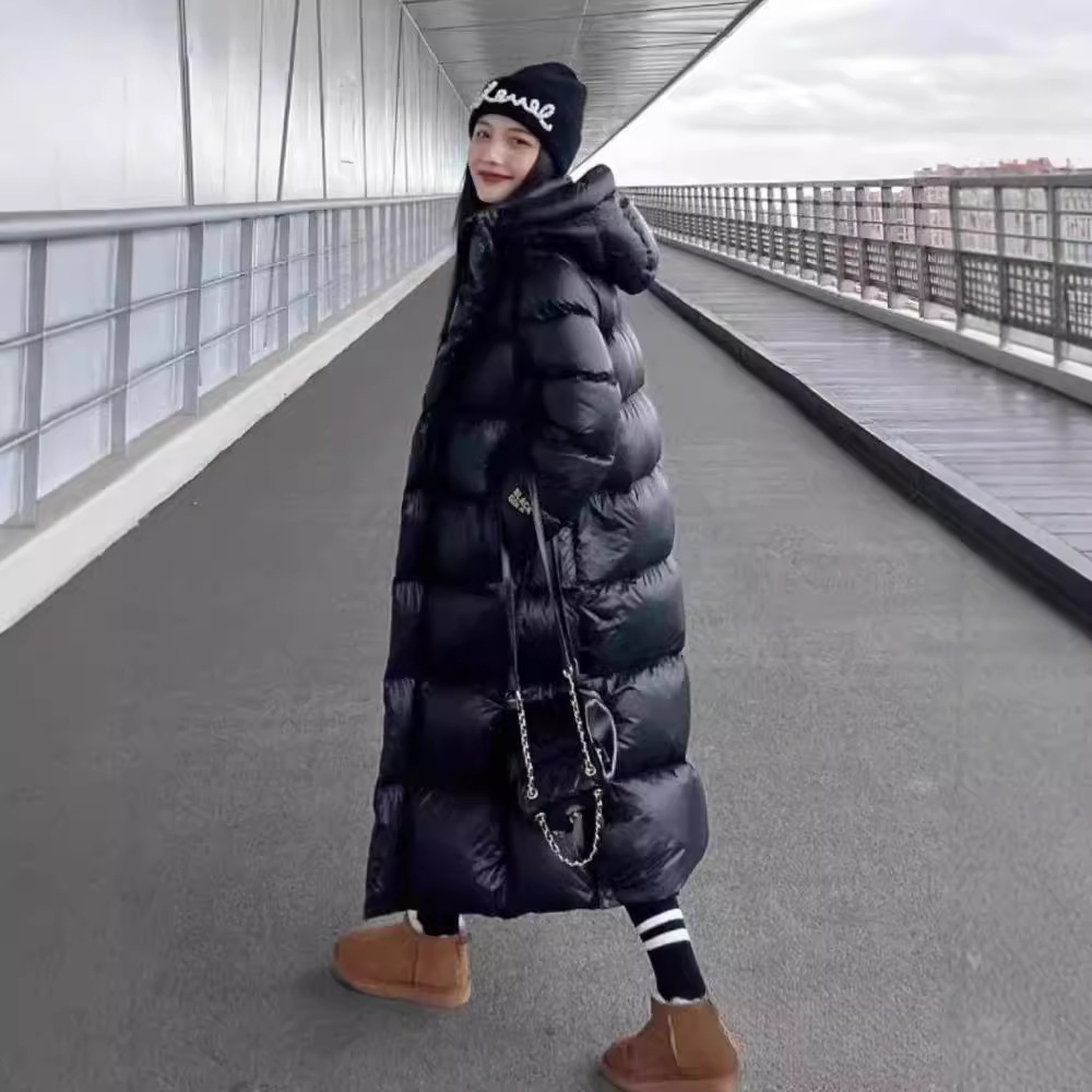 东北加厚羽绒服女400g白鹅绒长款2025冬季新长过膝到脚踝加长外套