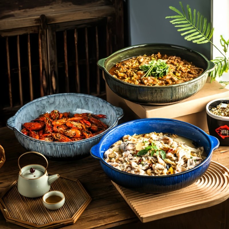 碗家用2025新款高颜值双耳酸菜鱼大盆碗水煮肉片专用碗小龙虾盘子,餐饮具,碗,淘宝优惠券,粉丝福利购,淘宝优惠卷