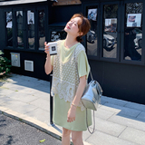 今年流行蕾丝罩衫裙女2025夏季新款韩系休闲减龄T恤裙，女装连衣裙，浙宝239
