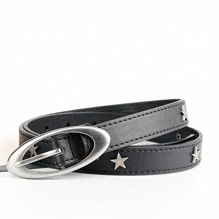 珍妮宇航局 饰腰带 PU腰带金属装