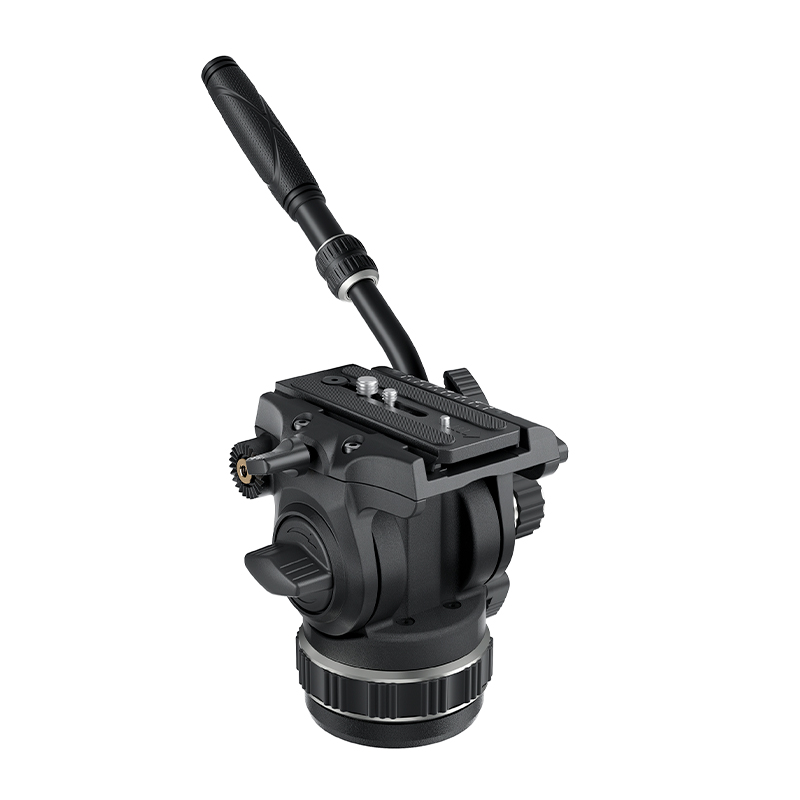 卡宴（Cayer）N15专业摄像三脚架水平仰浮档位无极调节阻尼摄像三脚架液压云台