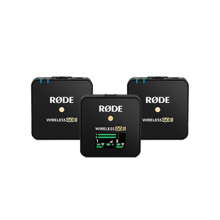 RODE罗德Wirelessgo二代无线领夹麦克风小蜜蜂一拖二直播专用话筒