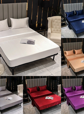 Bedsheet Fitted Sheet Mattress Cover Elastic Band Bed Sheet