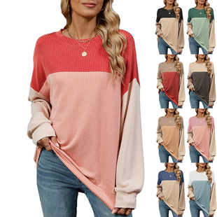 2026 Autumn Women Plus Size T-Shirt 秋冬大码中长款t恤长袖女