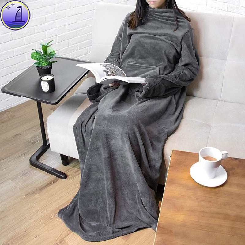 다기능 웨어러블 TV 담요 게으른 TV 담요 플란넬 담요