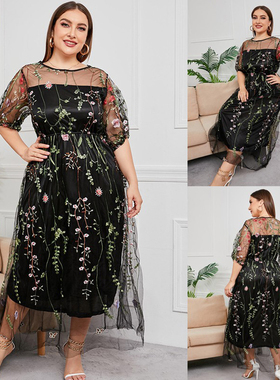 Curvy Women Elegant and Sophisticated Plus Size Party Dress