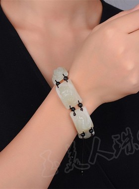 金蟾招财手牌天然和田玉