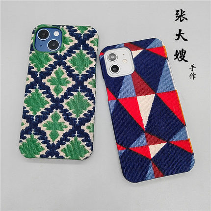 灯芯绒格子布艺适用OPPOFindX9/X8S+/X7/X5/X3手机壳男Reno15/14/13/12/11/10/9/8pro+创意新款保护套小众硬