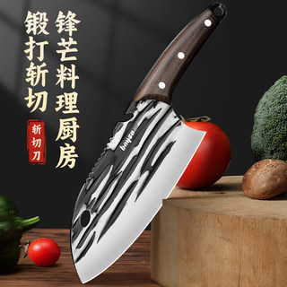 拜格菜刀家用手工锻打刀厨师专用切肉切菜刀厨房斩切两用锋利刀具