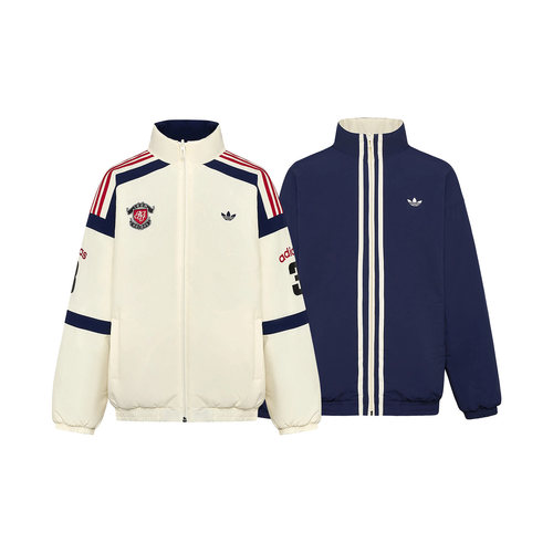 Adidas阿迪达斯新款儿童装男大童双面穿棉服运动休闲外套LD8350