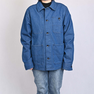 VANS范斯新款男子翻领夹克运动休闲百搭上衣牛仔外套VN000P77AFM