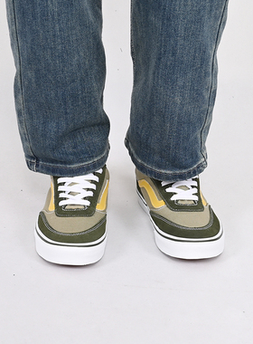 VANS范斯男子Brooklyn LS低帮休闲鞋拼色百搭时尚板鞋VN000D7QKCZ