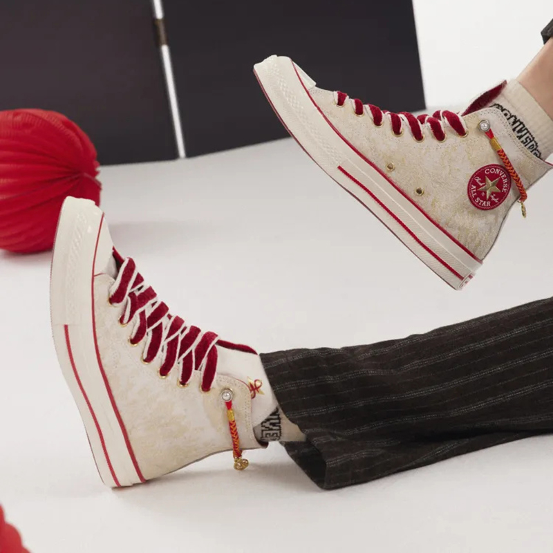 CONVERSE男女蛇纹感帆布鞋