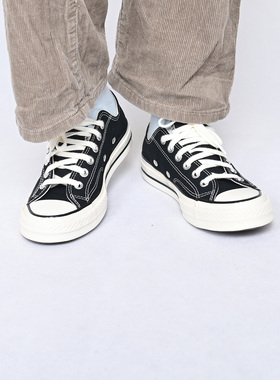 Converse匡威1970S经典低帮黑色帆布鞋男女款休闲运动鞋A10358C
