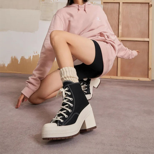 CONVERSE女复古粗跟鞋