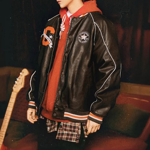 Converse匡威蛇年系列新年战袍男款棒球服夹克外套10028110-A02