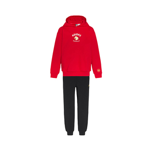 Adidas阿迪达斯儿童装新年款卫衣套装男大童休闲舒适运动服KV6911