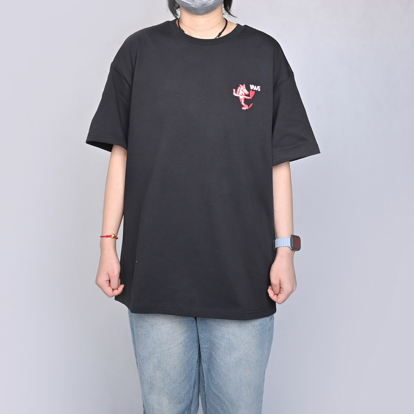 VANS范斯马年限定运动休闲短袖男款黑色百搭圆领T恤VN000ZXPBLK