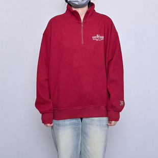 Converse匡威马年起飞系列新年款立领卫衣情侣款红色套头衫UCJ392