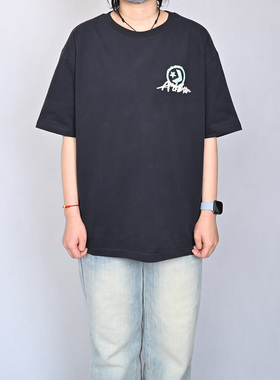 Converse匡威情侣款运动休闲短袖五角星圆领T恤黑色运动服UCJ419