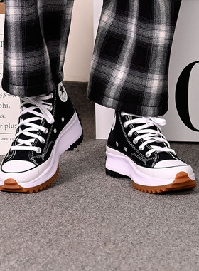 CONVERSE匡威Run Star Hike流星厚底休闲运动鞋男女帆布鞋166800C