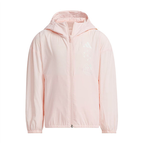 Adidas女小童连帽夹克