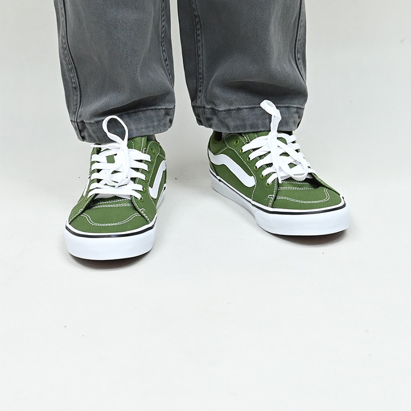 VANS百搭复古绿色板鞋