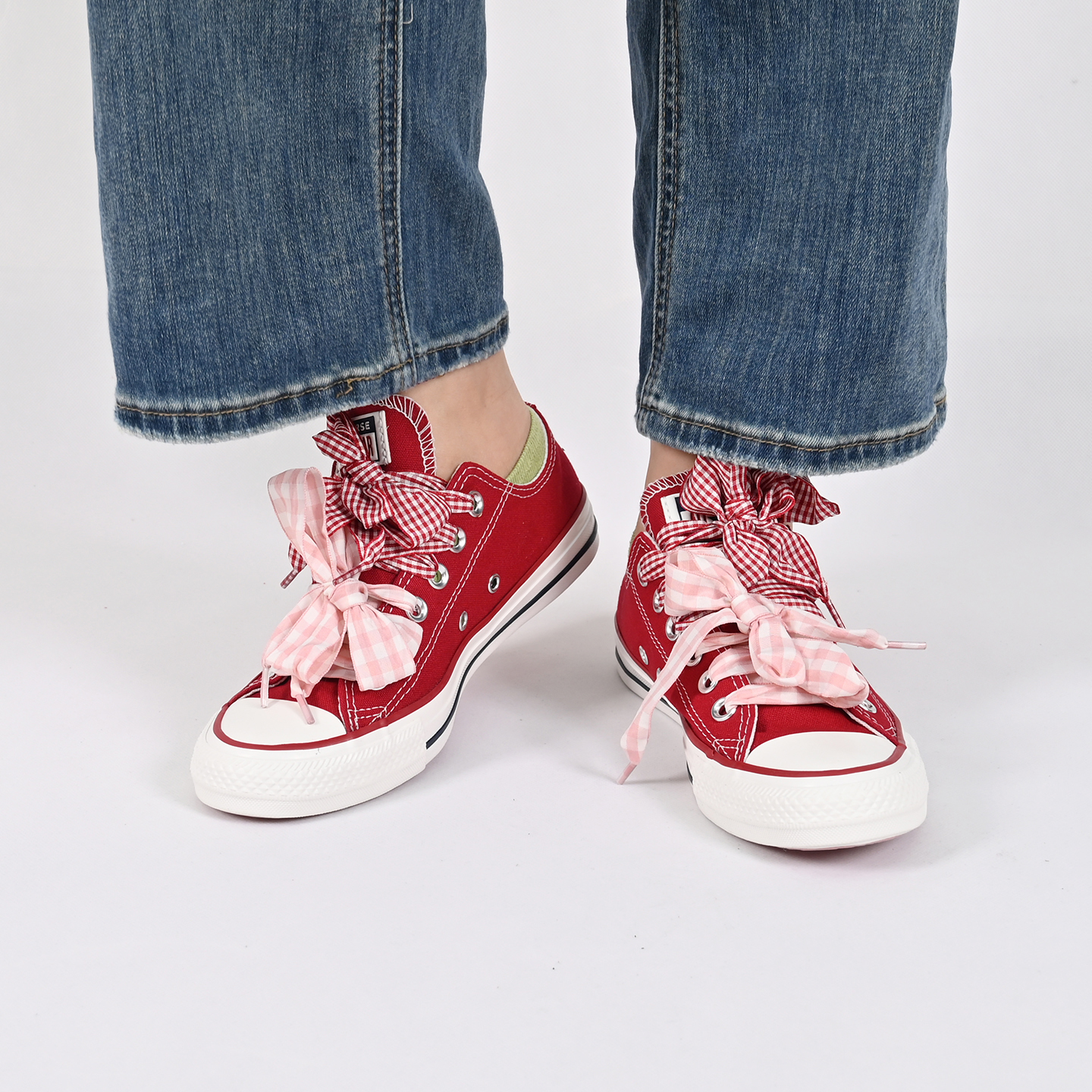 Converse匡威新款女时尚潮流红色低帮板鞋百搭休闲帆布鞋A13662C