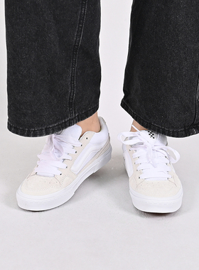 VANS范斯Caldrone小白鞋美式复古胖胖鞋女鞋休闲板鞋VN0007P9WHT