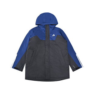 Adidas阿迪达斯新款 男大童连帽羽绒服保暖休闲外套KC5408 儿童装