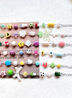 小清彩色手链气质百搭