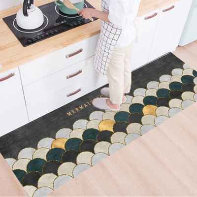 简约家用厨房吸水地垫
