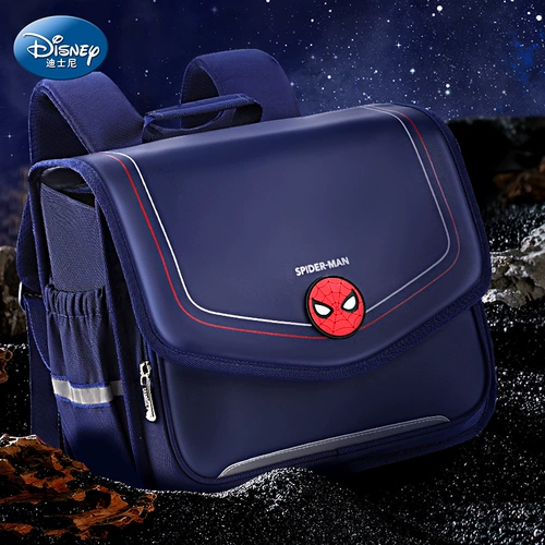 Disney British School Bagb Мужской большой -ученики начальной школы от одного до третьего класса -паука -мужчина красота детей Noble Boy