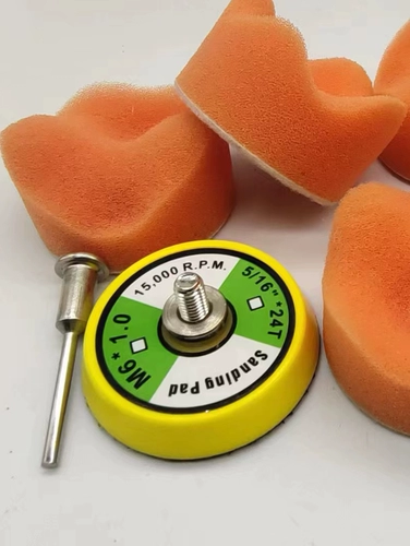 Поролоновый волнистый ткань для полировки, вощеный фрезерный станок для ногтей из грецкого ореха, 2 дюймов, 50mm