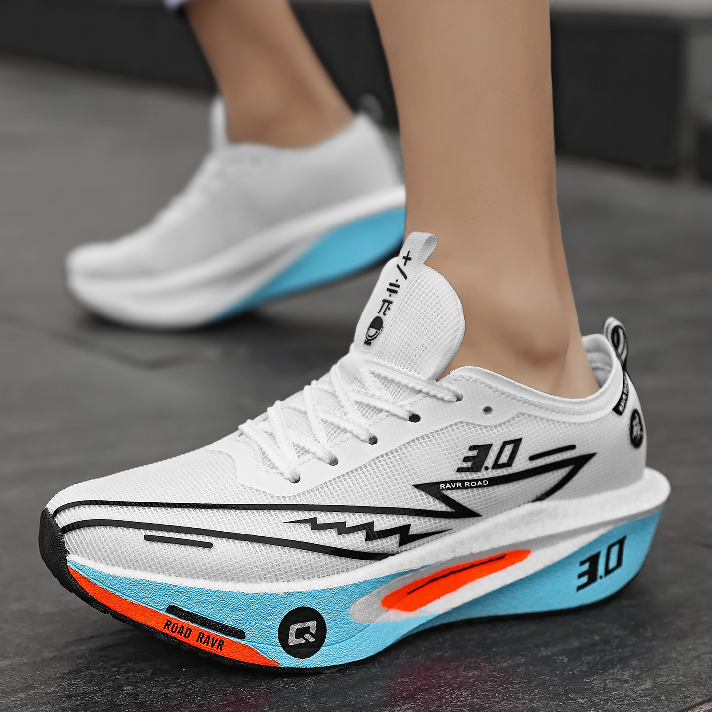 2026新款大码45运动休闲鞋46爆米花减震跑步鞋38码学生鞋子男款