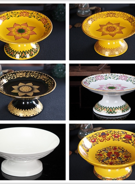 富安佛具佛堂用品陶瓷莲花无字