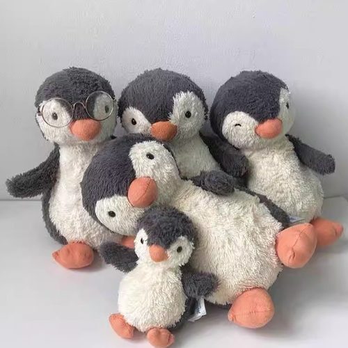 【上新】JELLYCAT花生企鹅大中小号新品爆炸头企鹅生日礼物送女生