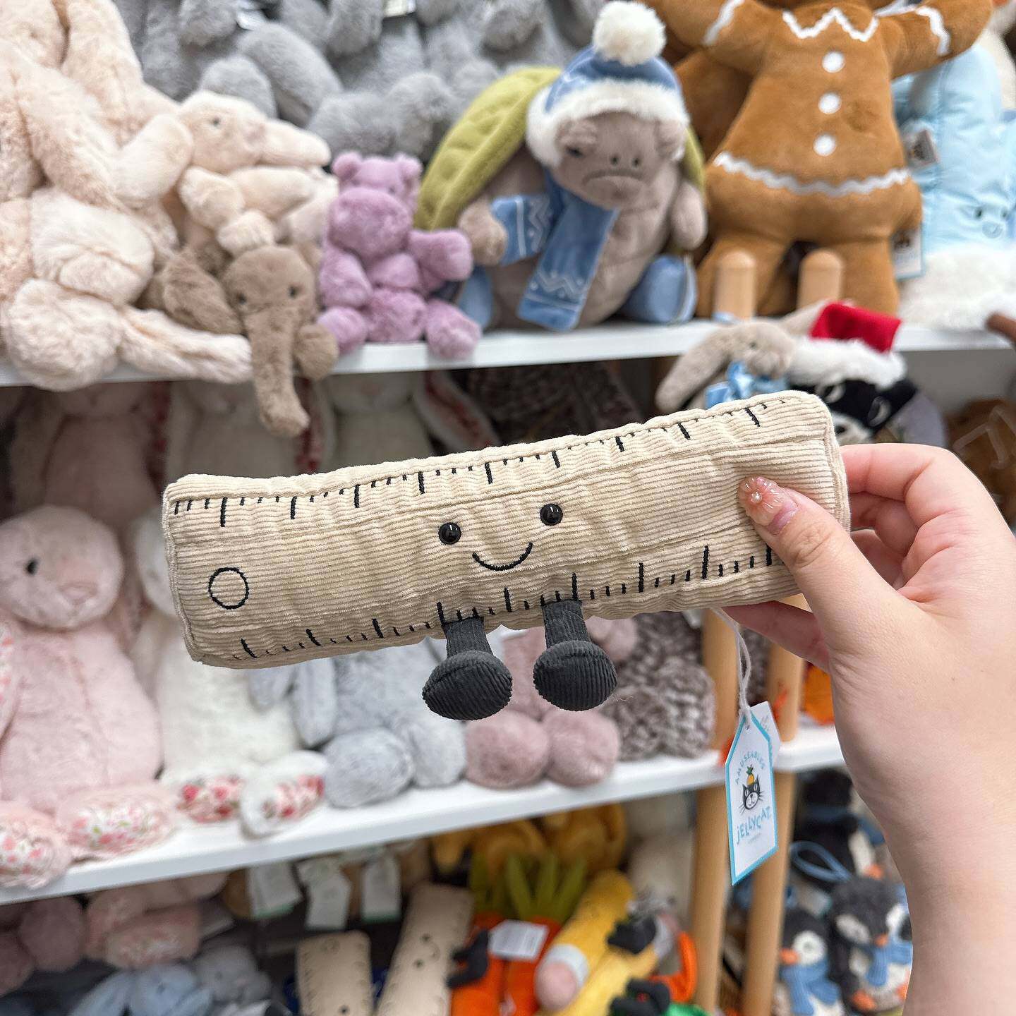 JELLYCAT正品清仓文具系列趣味尺子毛绒玩具学生礼物送同学