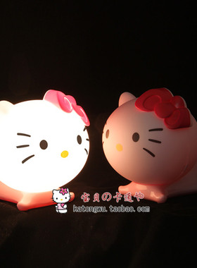 hello kitty台灯 卧式KT台灯KT110台灯可爱卡通台灯创意LED小夜灯