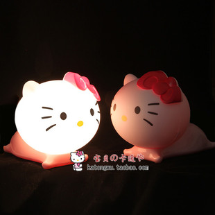 hello kitty台灯 卧式KT台灯KT110台灯可爱卡通台灯创意LED小夜灯