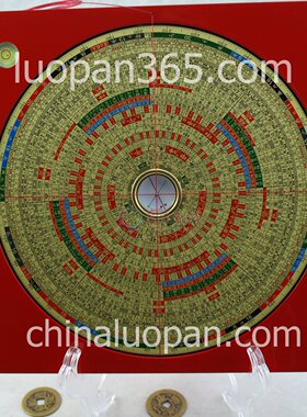 台湾罗盘电木黄铜罗经盘地理堪舆