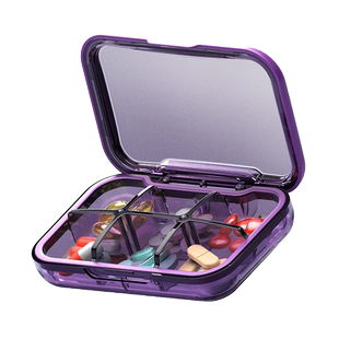 药盒便携药品分装收纳盒一日三餐密封装药片小分药盒随身一周七天