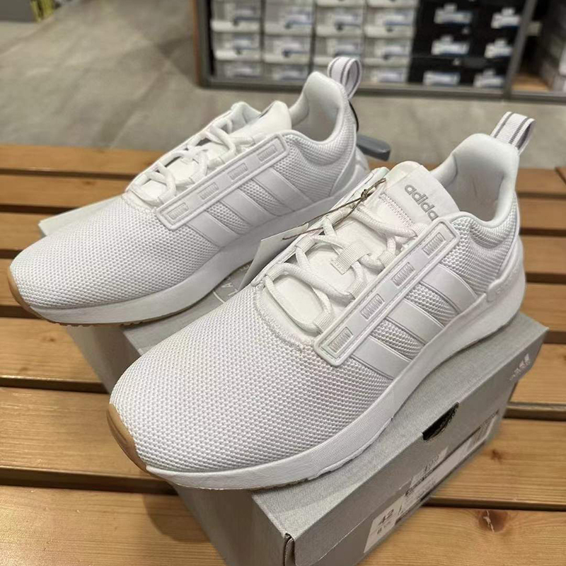 Adidas阿迪达斯男鞋夏季新款网面透气运动鞋休闲轻便小白鞋GX4208