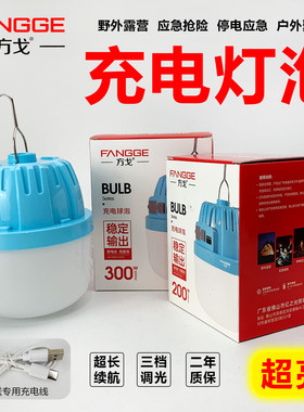 超亮LED充电照明灯家用停电户外露营地摊灯便携式挂灯移动摆摊灯