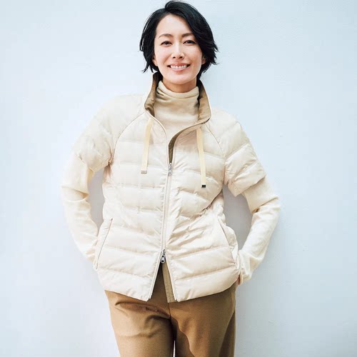 日单高端女装D@MA秋款防水双面穿短袖轻薄羽绒短袖背心日本面料