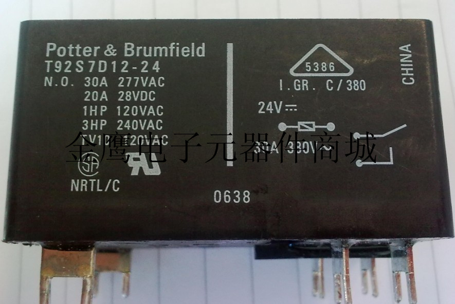 T92S7D12-24 泰科T92S7D12-24 30A DC24V